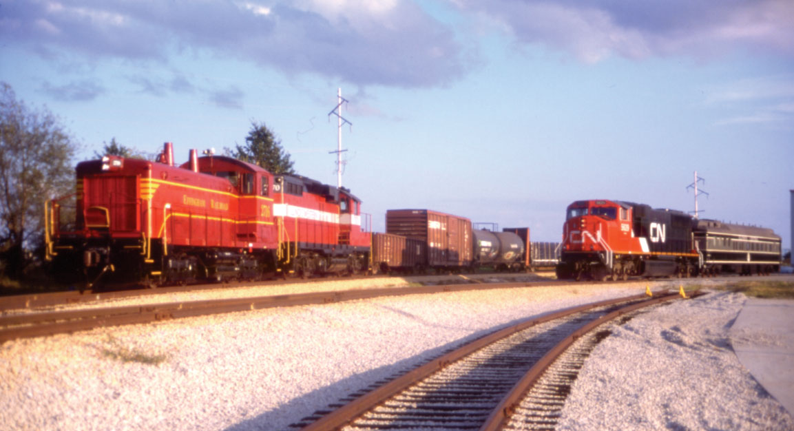 Daily interchanges with CSX & CN